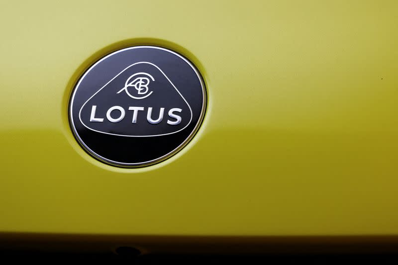 British sports car maker Lotus unveils its new fully-electric “hypercar” in New York City