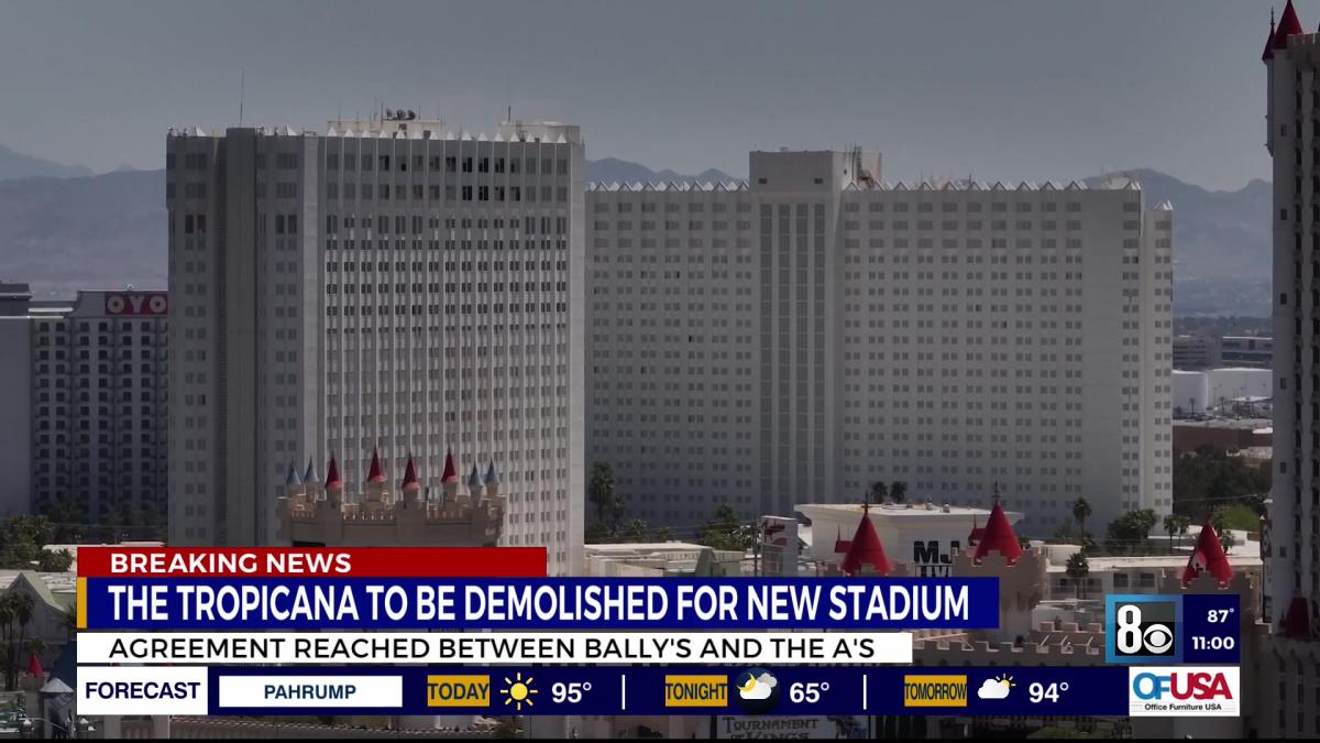Tropicana Las Vegas will be demolished to make room for A’s new stadium
