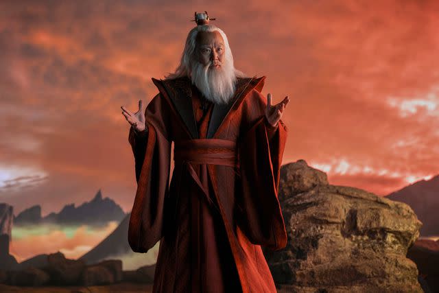 <p>Robert Falconer/Netflix</p> C.S. Lee as Avatar Roku in 'Avatar: The Last Airbender'