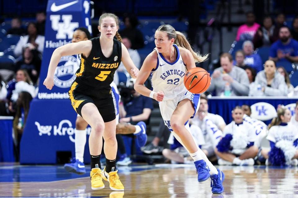 Maddie Scherr missed the SEC Tournament in concussion protocol after starting 26 games for the Wildcats this season. The senior has one season of eligibility remaining.