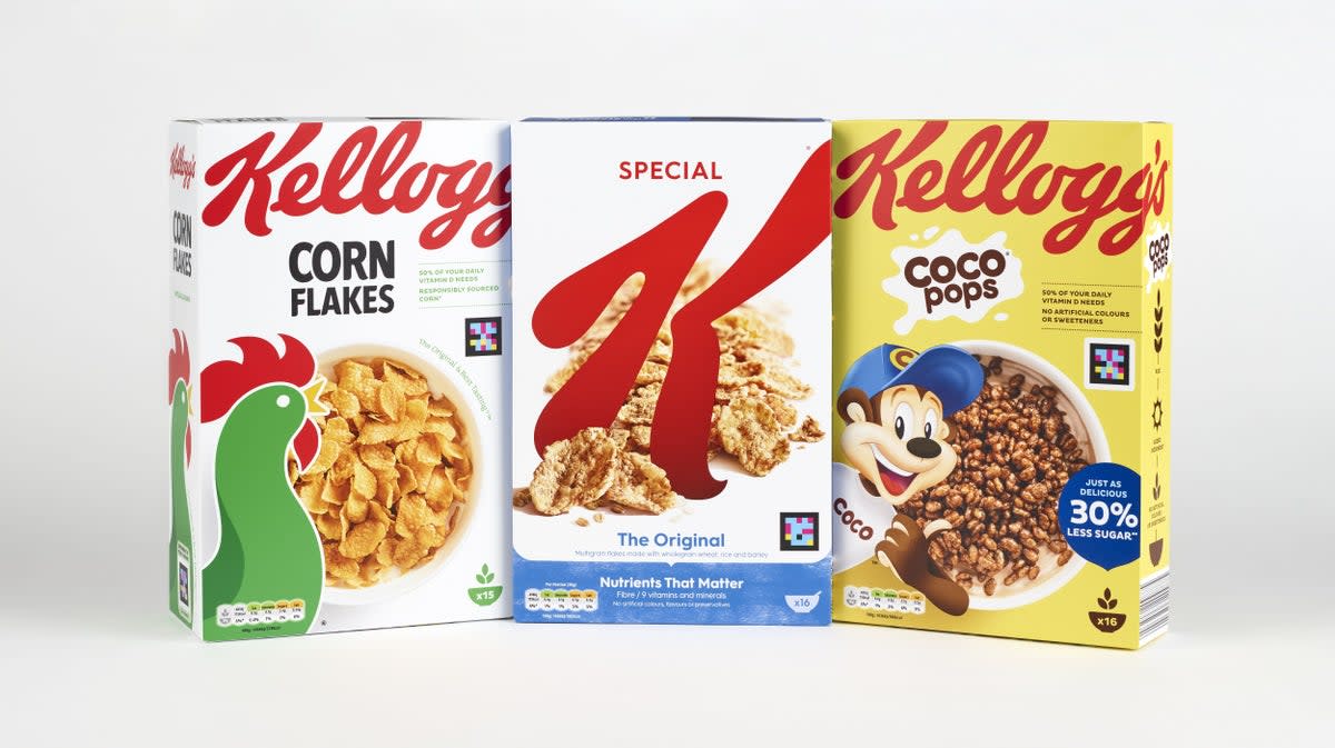 Kellogg’s is mounting a legal challenge against new Government rules which would stop some of the company’s cereals being prominently displayed in food stores (JKellogg’s/PA) (PA Media)