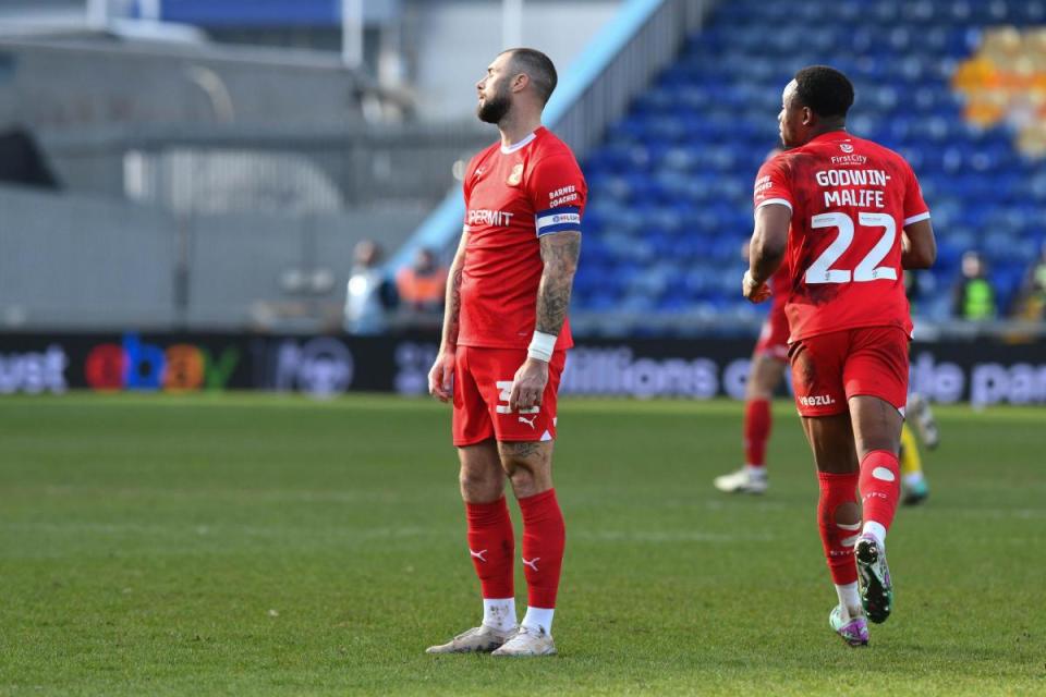 Austin frustrated after defeat at Mansfield <i>(Image: Callum Knowles)</i>