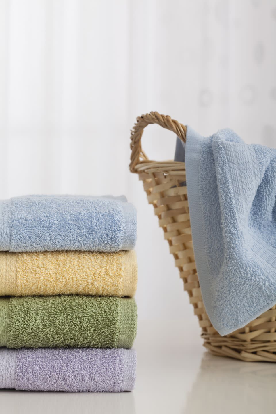 Soften fuzzy towels.