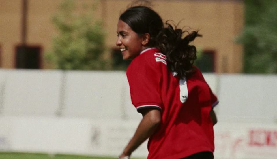 "Bend it like Beckham" drew nearly $77 million at the box office, becoming the highest-earning sports film to have soccer as the focus. (Photo by Disney+)