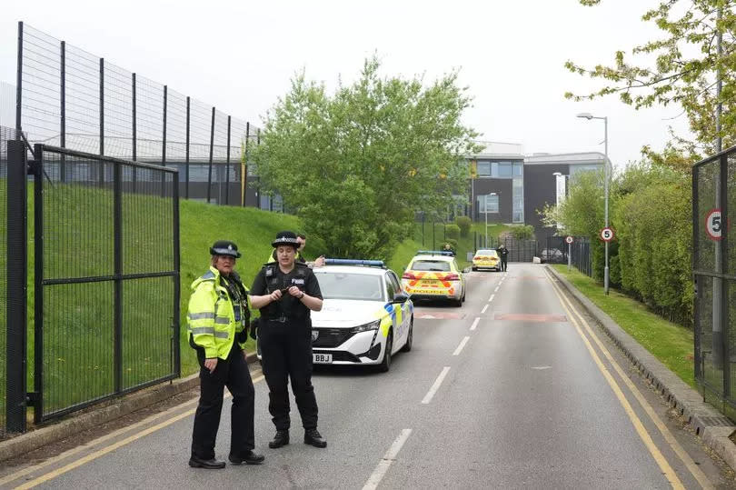 Police outside the Birley Academy in Sheffield, South Yorkshire, where a 17-year-old boy has been arrested on suspicion of attempted murder. A child was assaulted and two adults suffered minor injuries in the incident. Picture date: Wednesday May 1, 2024. PA Photo. See PA story POLICE Birley. Photo credit should read: Dominic Lipinski/PA Wire -Credit:Dominic Lipinski/PA Wire