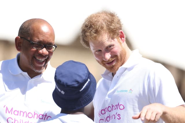 Harry and Prince Seeiso