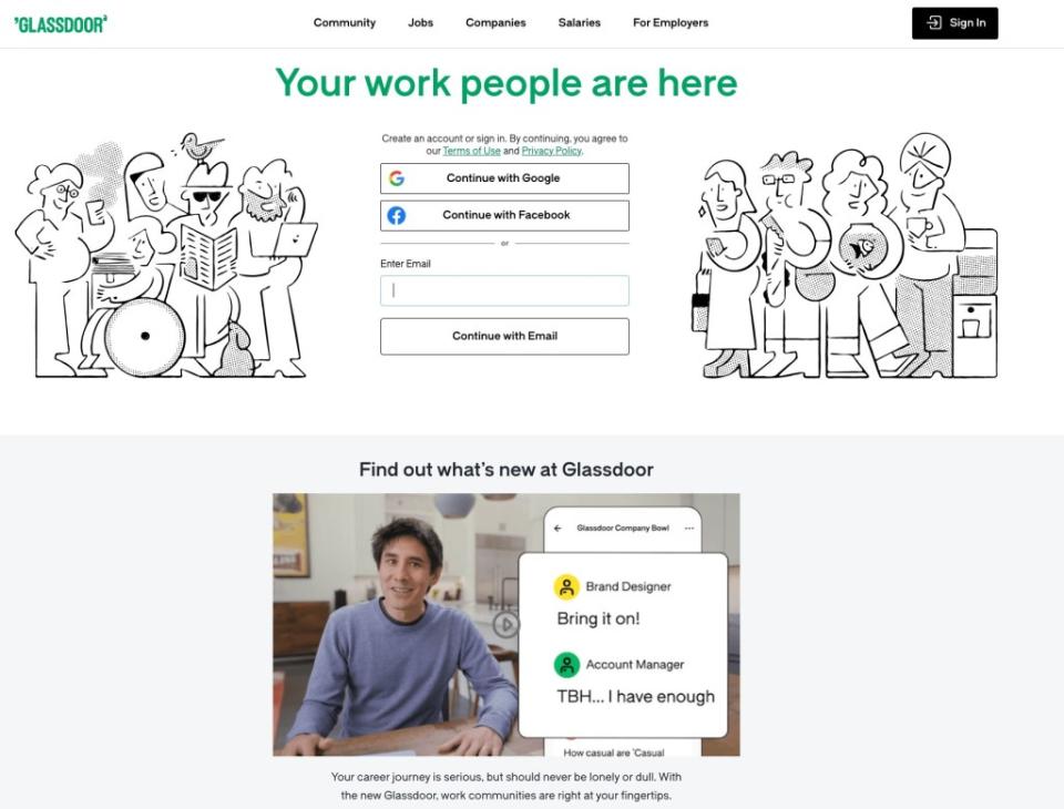 Social media users say they are fleeing Glassdoor en masse due to a change in its data and privacy policies. Glassdoor