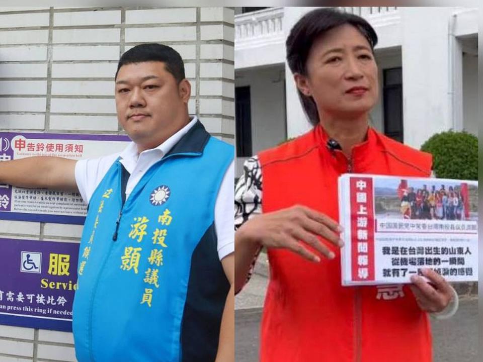 游顥控告蔡培慧誹謗、意圖使人不當選，蔡培慧則請游議員要聽取民意，向鄉親好好解釋。（圖：張文祿攝／蔡培慧競總提供）