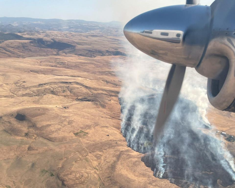 Antelope Creek Fire burned 380 acres Wednesday.