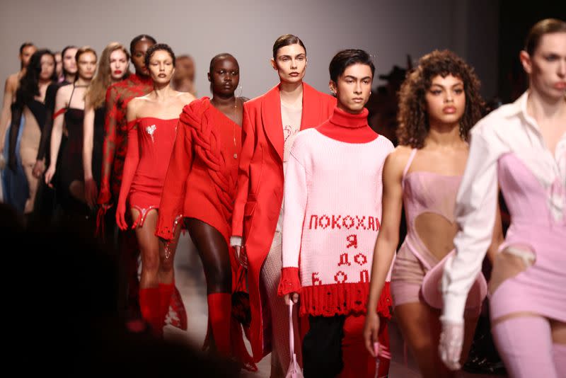 The "Ukraine Fashion Week presents: FROLOV, KSENIASCHNAIDER, PASKAL" show during London Fashion Week in London
