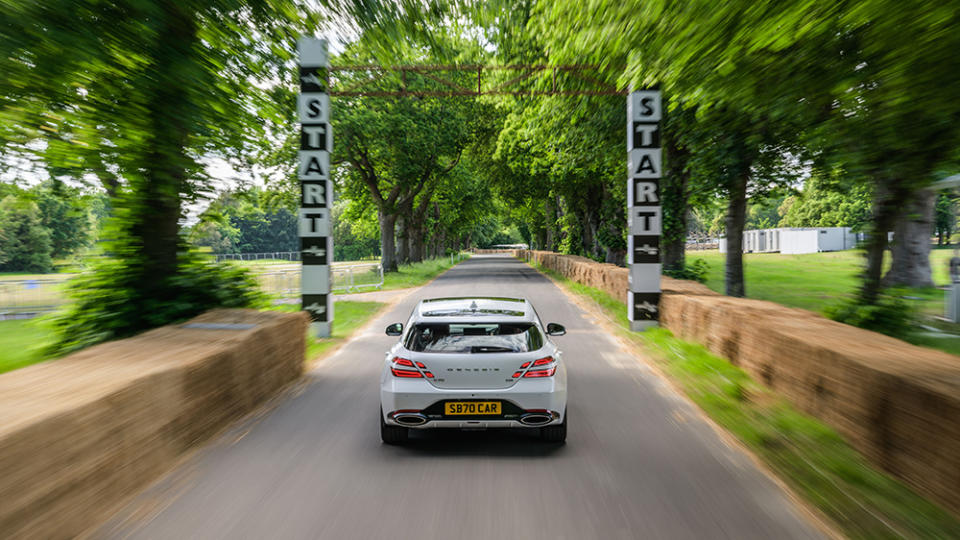 The G70 Shooting Brake will take on Goodwood’s famous hill climb. - Credit: Genesis