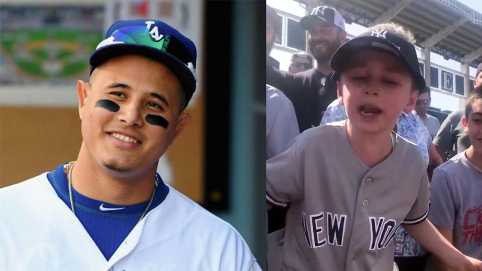 This kid really didn’t want Machado to join his beloved Yankees. Pic: Getty/SNY