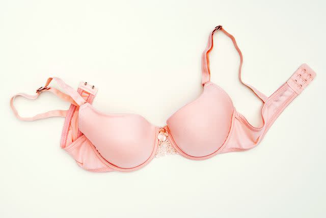 <p>Getty</p> pink bra