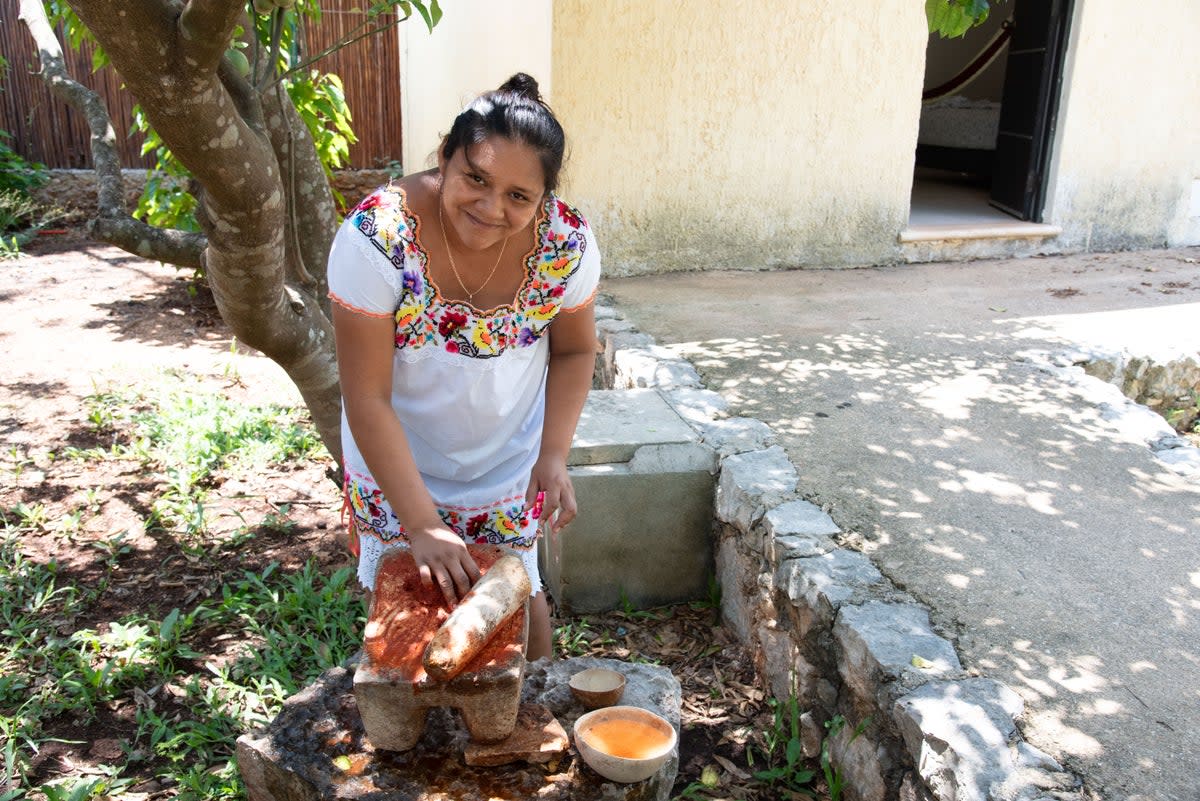 Holga Tamay has been teaching Mayan cuisine for eight years (Radhika Aligh)