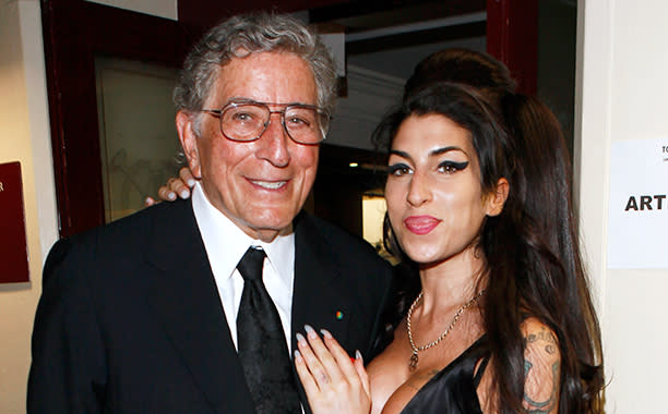 Amy Winehouse With Tony Bennett at the Afterparty for Bennett's Concert at Royal Albert Hall in London on July 1, 2010