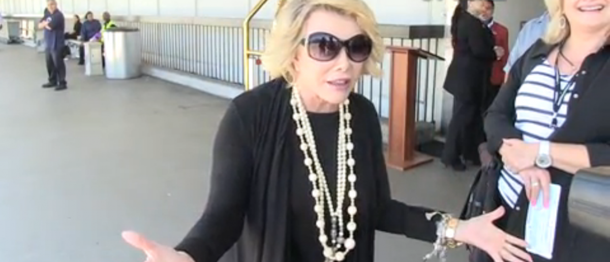 Joan Rivers Defends Israel In Epic Rant [VIDEO]