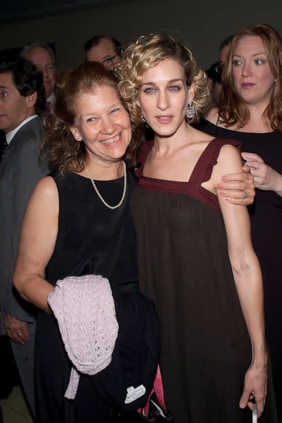 PHOTO: Sarah Jessica Parker with mother Barbra at the 'Wonder Of The World' opening night after-party in New York, Nov. 1, 2001. (Evan Agostini/ImageDirect/Getty Images)