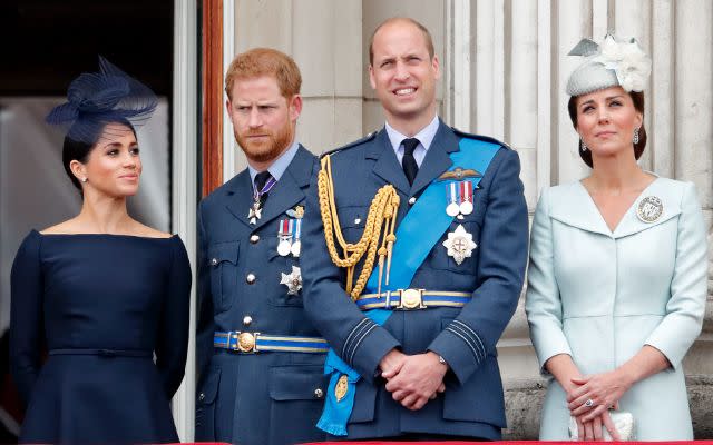 Meghan, Duchess of Sussex, Prince Harry, Duke of Sussex, Prince William, Catherine, Princess of Wales. Photo by Max Mumby/Indigo/Getty Images.