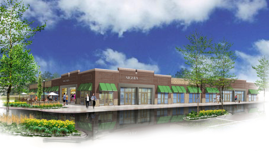 The Shoppes at Wedgewood will be built on a vacant 6.1-acre site to the left of the Powell Target store. (Courtesy Photo/City of Powell)