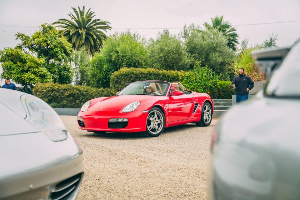 porsche boxsters at the petersen