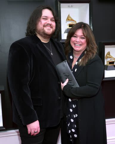 Kevin Mazur/Getty Wolfgang Van Halen and mom Valerie Bertinelli at the Grammy Awards.