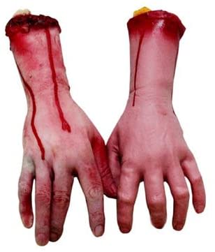 fake human body parts, scary Halloween decorations