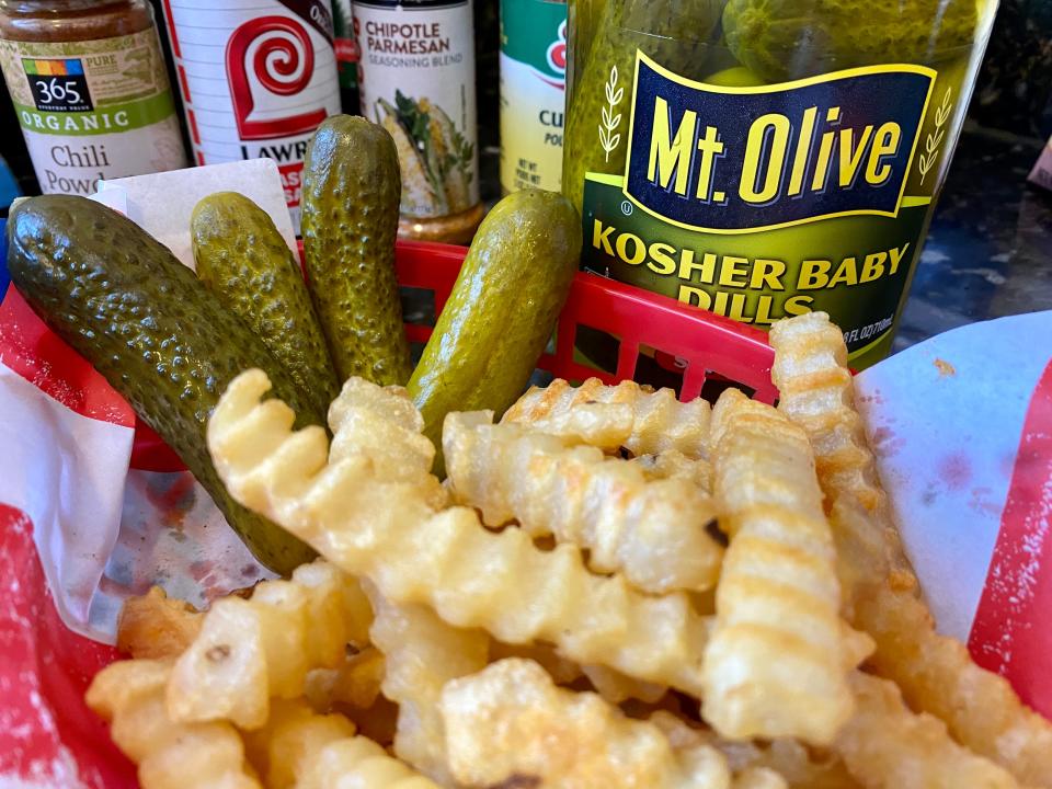 pickles and fries