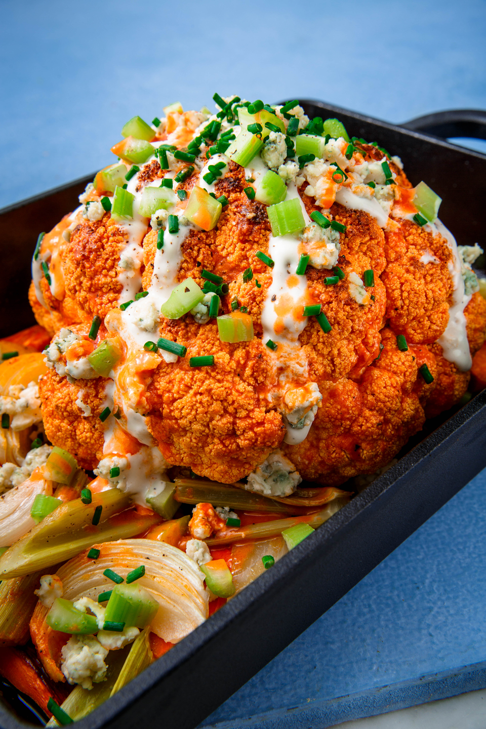 Whole Roasted Buffalo Cauliflower