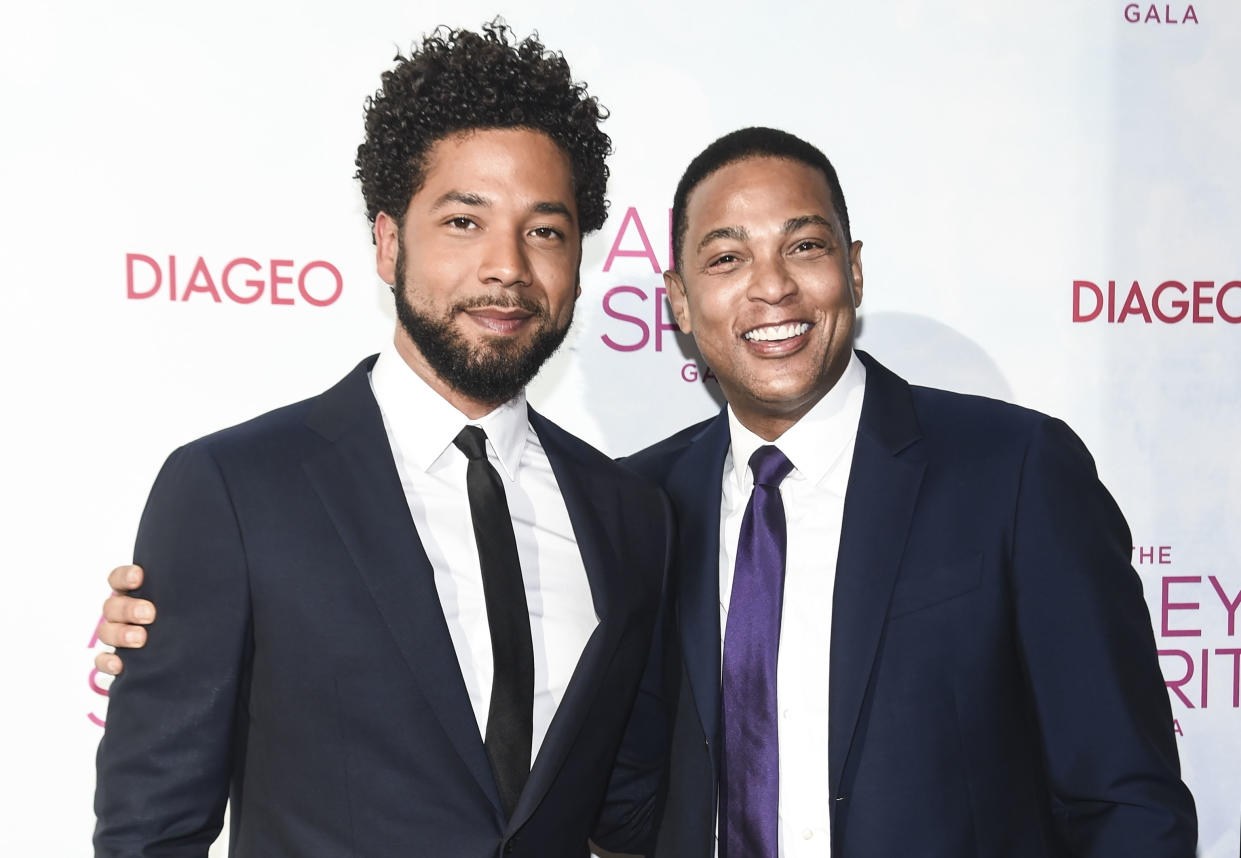 CNN’s Don Lemon, right, with <em>Empire</em> actor Jussie Smollett at the 2018 Ailey Spirit Gala Benefit on June 14, 2018. (Photo: Daniel Zuchnik/Getty Images)