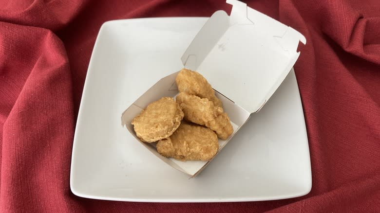 four pack of Chicken McNuggets