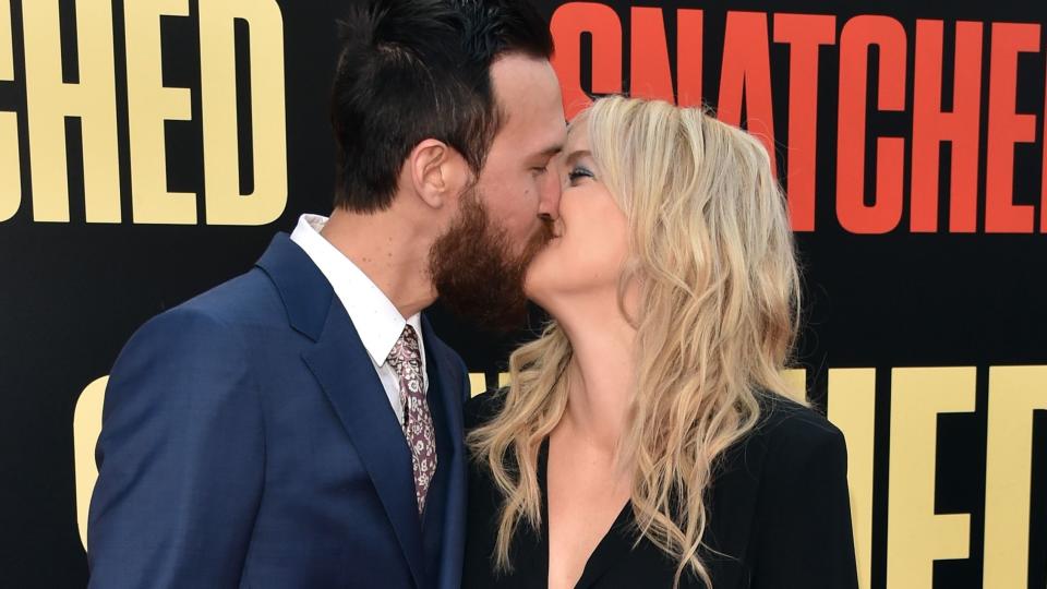 westwood, ca may 10 musician danny fujikawa l and actor kate hudson attend the premiere of 20th century foxs snatched at regency village theatre on may 10, 2017 in westwood, california photo by alberto e rodriguezgetty images