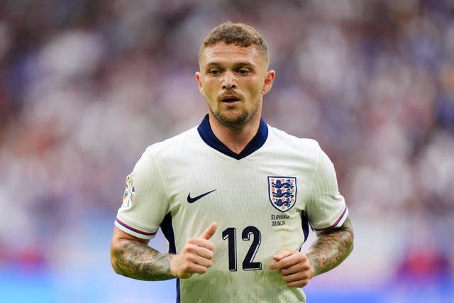 Kieran Trippier in action for England against Slovakia