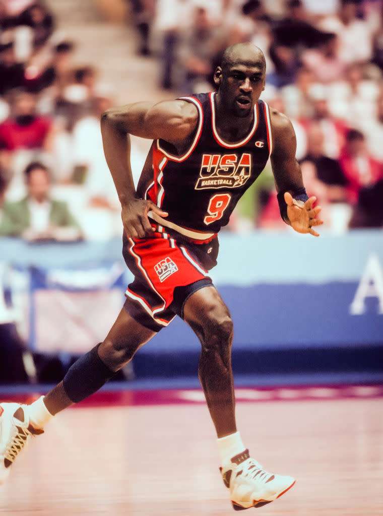 Michael Jordan, 1992 barcelona olympics, nike, nike air jordan, nike air jordan 7 dream team, basketball shoes