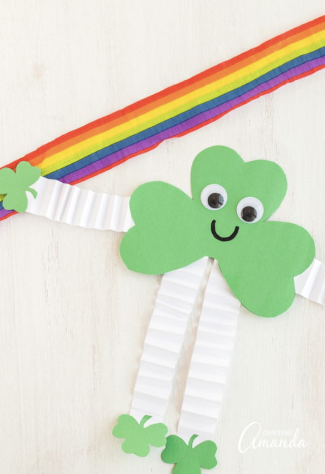 Make a Paper Lucky Clover Plant for St. Patrick's Day - Lia Griffith