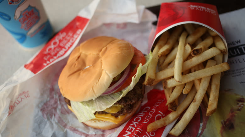 wendy's double cheeseburger meal