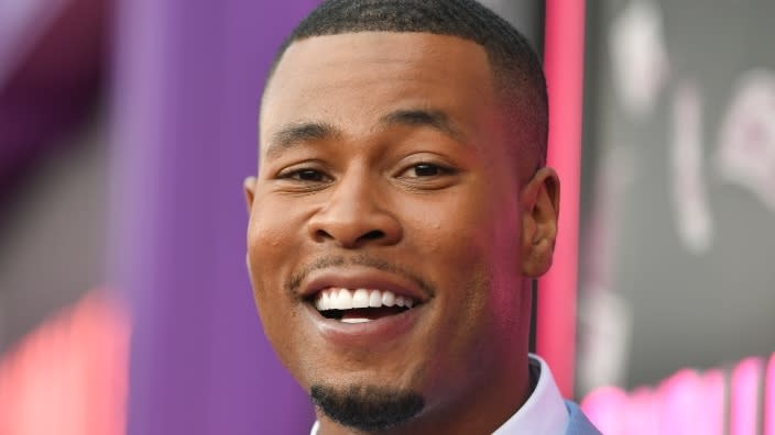 J. Alphonse Nicholson attends the STARZ Season Two premiere of “P-Valley” at Avalon Hollywood & Bardot in Los Angeles, California. (Photo by Rodin Eckenroth/Getty Images)