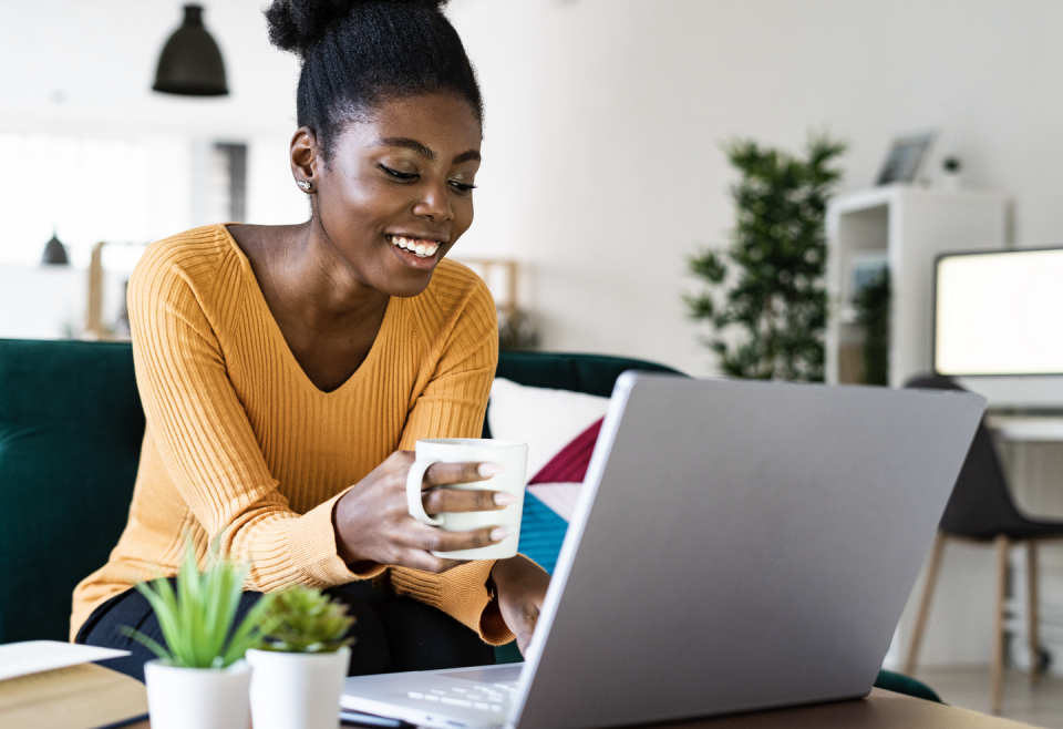 woman on laptop