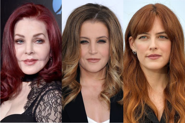 Priscilla Presley, Lisa Marie Presley y Riley Keough