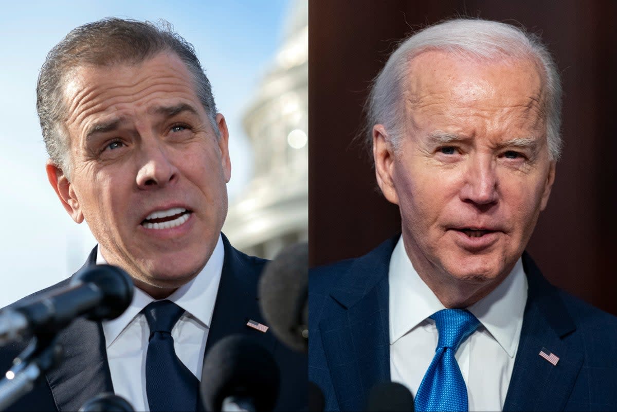 Hunter Biden and his father, President Joe Biden (AP / EPA)