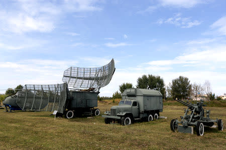 Old Albanian military vehicles are pictured at Kucova Air Base in Kucova, Albania, October 3, 2018. REUTERS/Florion Goga