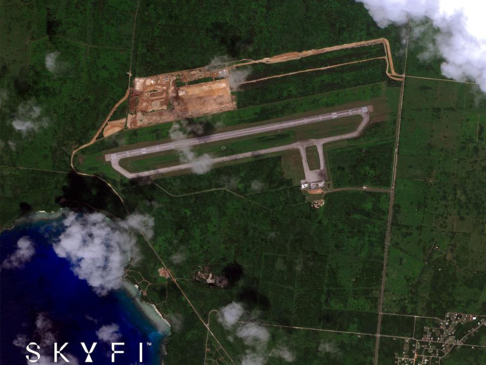 Tinian International Airport satellite image