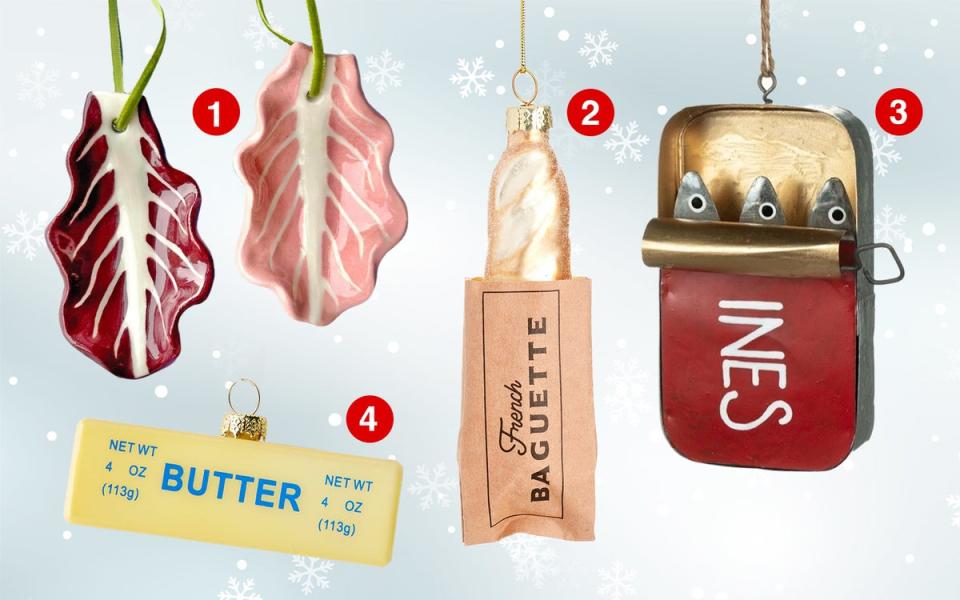 Fun food-shaped decorations for a tongue-in-cheek touch (ES)