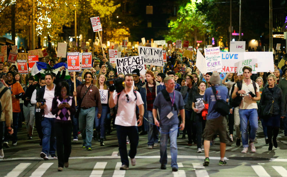 Protests after Donald Trump’s victory