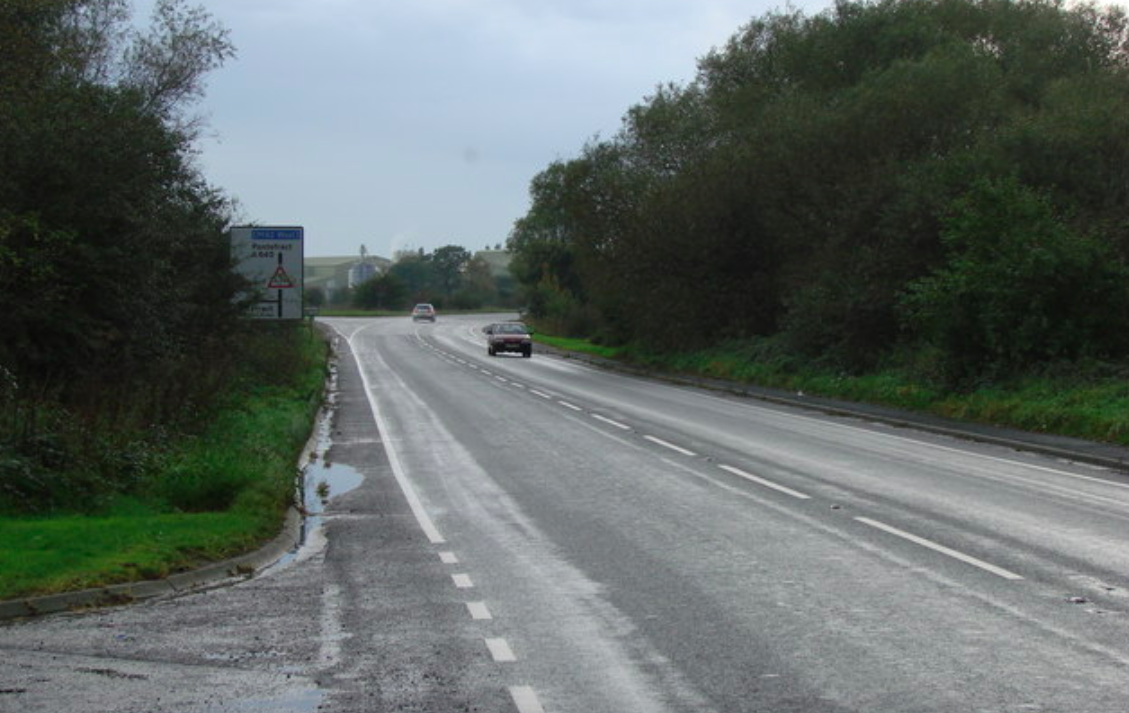 The third most dangerous road in the country is the A645 between the A638 and the A639 (Wikipedia)