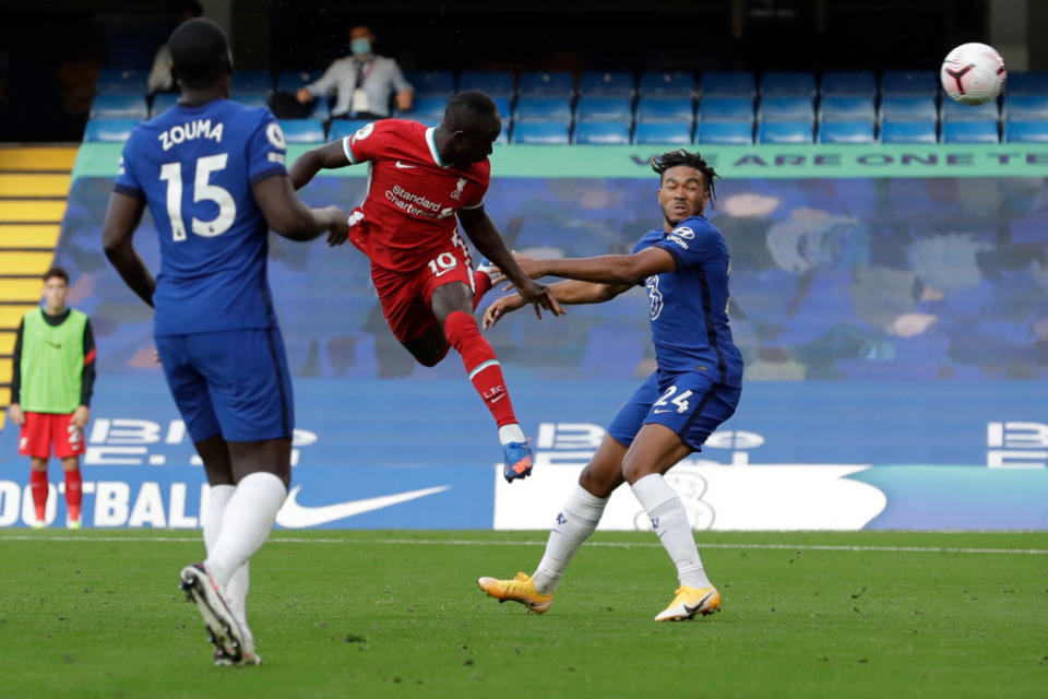 Sadio Mane drives home the openerPOOL/AFP