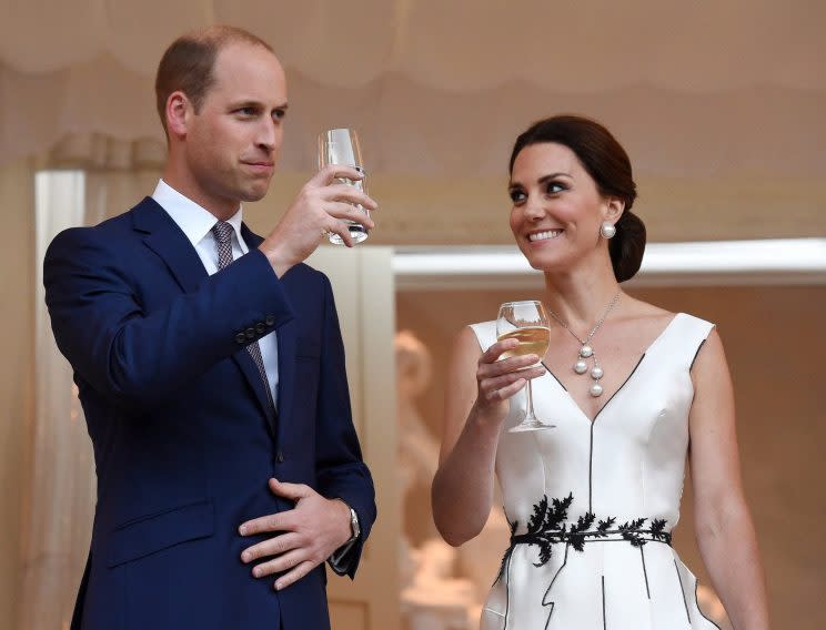 The royal couple left their children at home for the night [Photo: Getty]