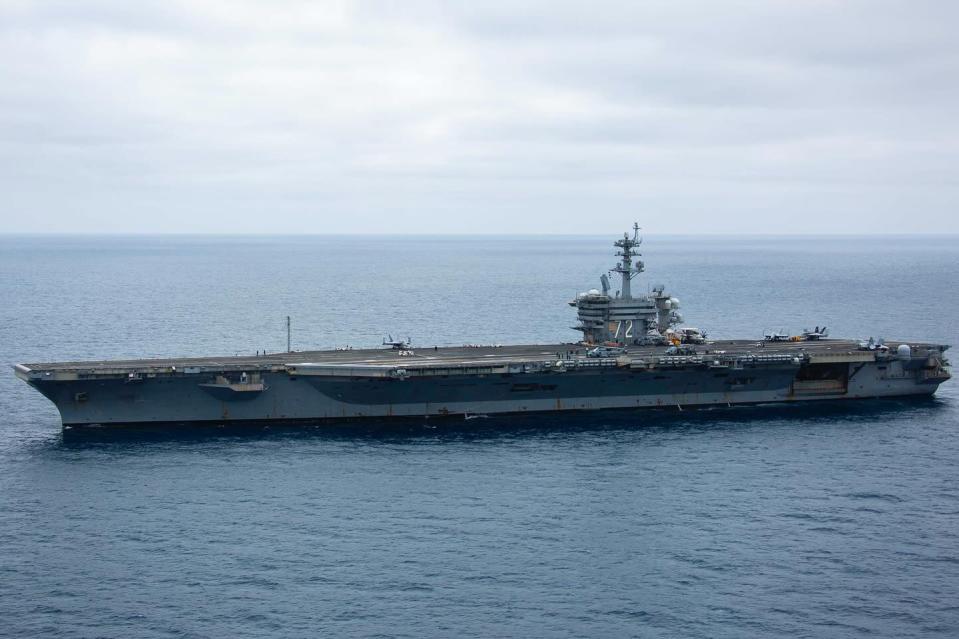 The USS Abraham Lincoln is on a readiness exercise. <em>U.S. Navy</em>