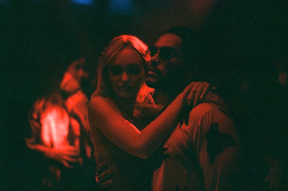 Lily-Rose Depp and Abel Tesfaye in The Idol (© 2022 Home Box Office, Inc. All rights reserved.)
