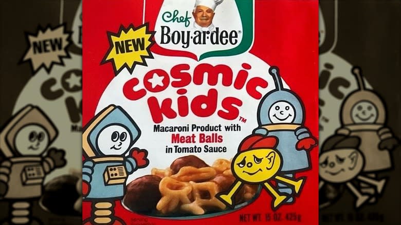 Chef Boyardee Cosmic Kids label 