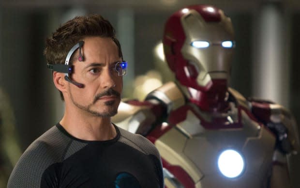 Robert Downey Jr. as Tony Stark in "Iron Man 3"<p>Marvel Studios/Disney</p>